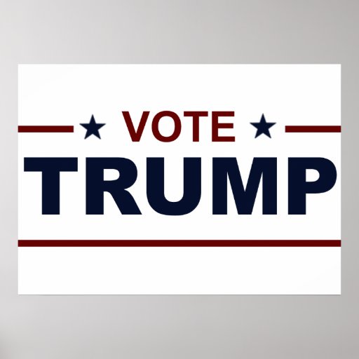 Vote Donald Trump Poster Zazzle