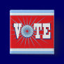 VOTE Elections Button - square / red