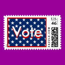 Vote Field of Stars Stamp stamps
