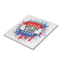 Vote for a Cure for Cancer Ceramic Tiles