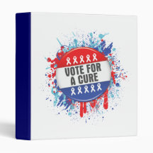 Vote for a Cure for Cancer Vinyl Binders