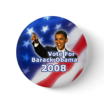 Vote for Barack Obama Button buttons