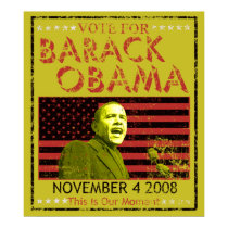 Vote for Barack Obama Posters posters
