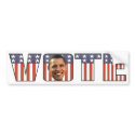 Vote for Barak Obama Bumper Sticker bumper stickers by QGraphics Vote for Barak Obama Bumper Sticker bumper stickers