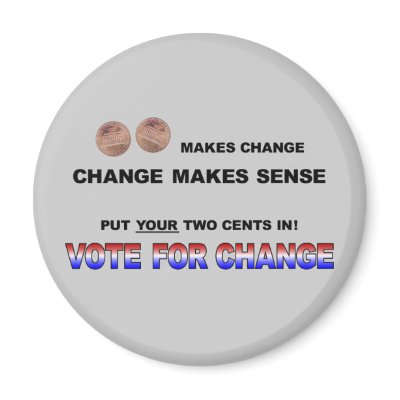 Vote for Change 2008 Fridge Magnet by nemos1271