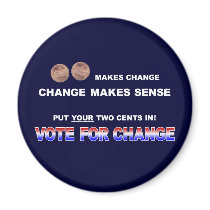 Vote for Change 2008 magnets