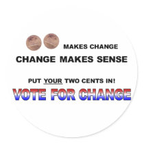 Vote for Change 2008 stickers by nemos1271 Vote for Change 2008 stickers
