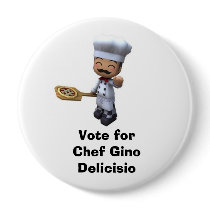 Vote for Chef Gino pin