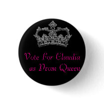 Vote For Claudia as Prom Queen buttons by Emma_Jacobo18 Vote For Claudia as Prom Queen buttons