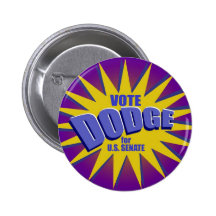 Vote For Dodge Button