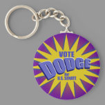Vote For Dodge Keychain keychains