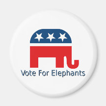 Vote for Elephants Magnets