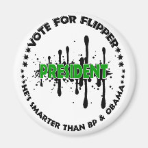 VOTE FOR FLIPPER REFRIGERATOR MAGNETS