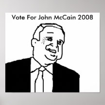 Vote for John McCain 2008 posters