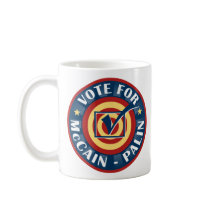 Vote For John McCain and Sarah Palin mugs