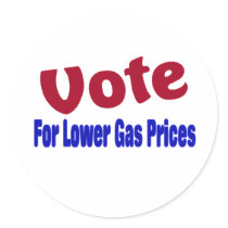 vote for lower gas prices stickers