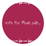 vote for Mcain palin...., gogogogo, gogogogo stickers
