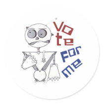 VOTE FOR ME stickers by naranjay VOTE FOR ME stickers