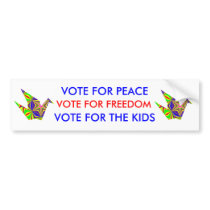 Vote for Peace- Bumper Sticker bumper stickers by Acore48 Vote for Peace- Bumper Sticker bumper stickers