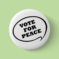 Vote for Peace Button