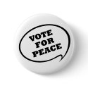 Vote for Peace Button