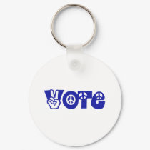 Vote For Peace keychains