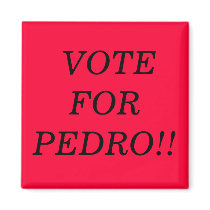 VOTE FOR PEDRO!! magnets