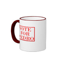 Vote For Pedro mugs by dreamweaver1619 Vote For Pedro mugs