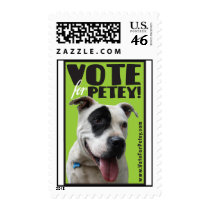Vote For Petey postage by retroanimals Vote For Petey postage