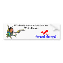 Vote for Real Change Bumper Sticker