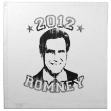 VOTE FOR ROMNEY 2012 CLOTH NAPKINS
