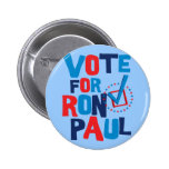 Vote For Ron Paul Election 2012 Button