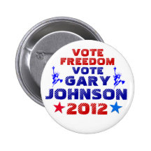 Vote Gary Johnson 2012 Buttons