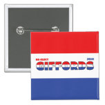 Vote Giffords 2010 Elections Red White and Blue Pin