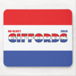 Vote Giffords 2010 Elections Red White and Blue Mouse Pads