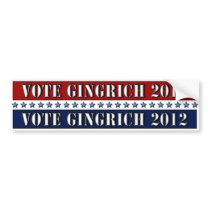 Vote Gingrich 2012 - bumper sticker