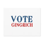 VOTE GINGRICH 2012 POST CARDS