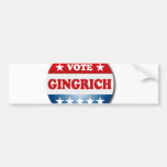 VOTE GINGRICH BUMPER STICKER