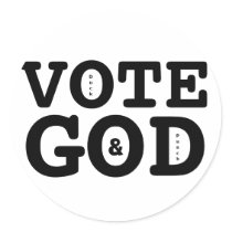 VOTE GOD stickers by Duck_and_Punch VOTE GOD stickers