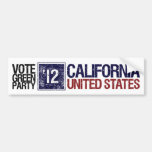 Vote Green Party in 2012 – Vintage California Bumper Stickers