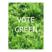 VOTE GREEN posters