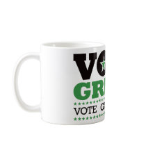 Vote Green! Vote Green Party! mugs