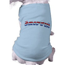 Vote Griffin 2010 Elections Red White and Blue Dog Tee Shirt