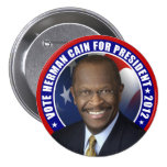 Vote Herman Cain 2012 Button