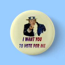 Vote Hillary Button