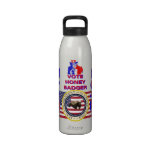 Vote honey badger water bottle