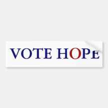 VOTE HOPE BUMPER STICKER