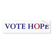 VOTE HOPE bumper stickers
