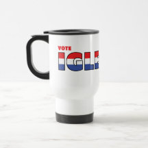 Vote Iglesias 2010 Elections Red White and Blue Mugs