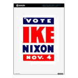 Vote Ike, Nixon in 1952 Decals For iPad 3
